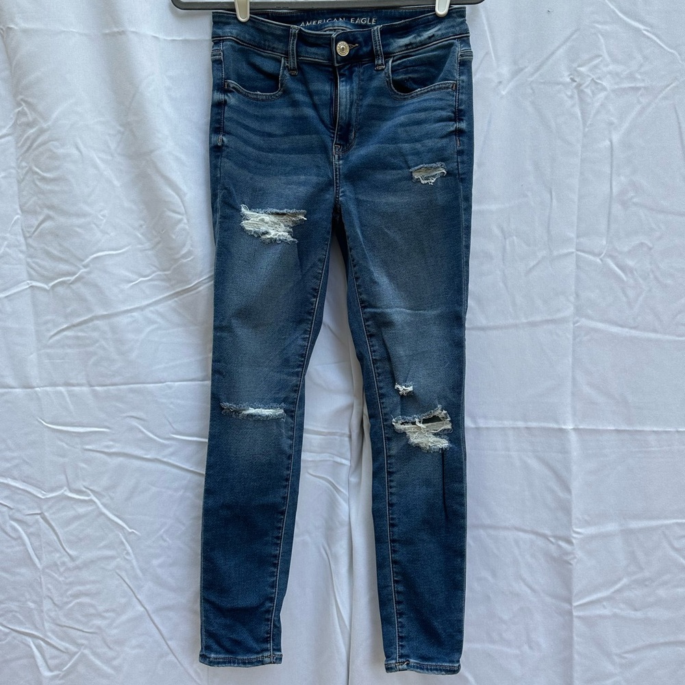 American Eagle Jeans Next Level Stretch Hi Rise Jegging Size 6 Short